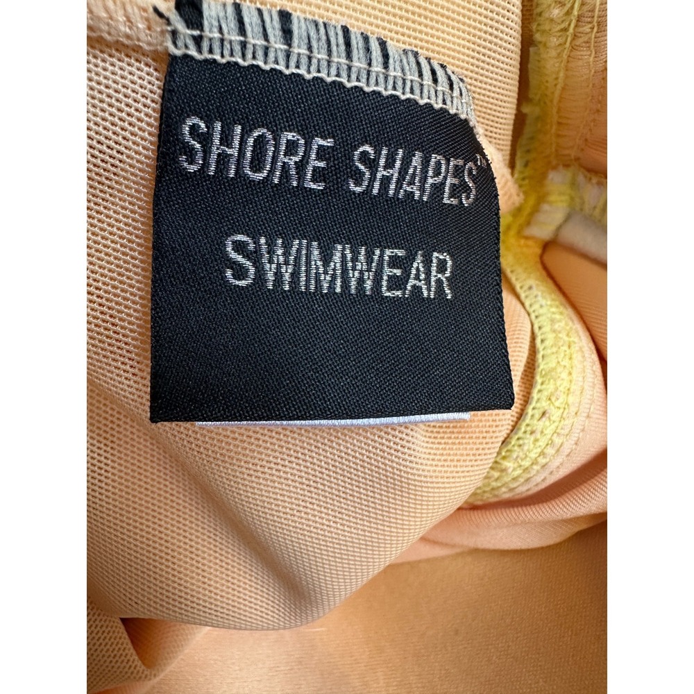 Shore Shapes Swimwear Yellow Floral Ruched Swim Dress Womens Size 14 Resort Vaca - Picture 4 of 16